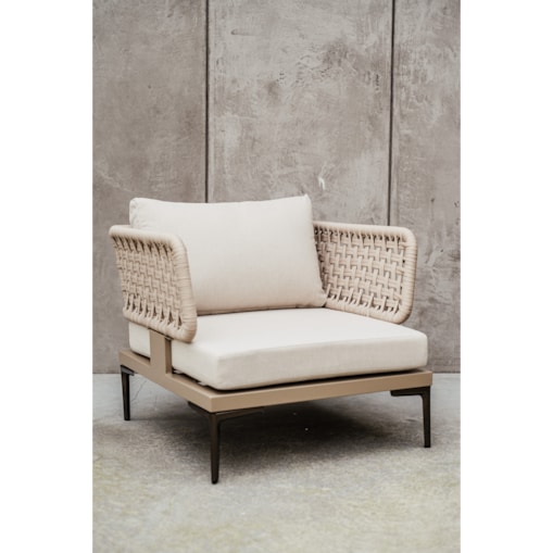 FOTEL ALUMINIOWY TIZIANO SZAMPAŃSKI