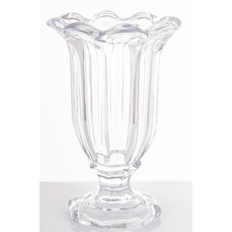 Wazon 32x20x20 cm TAZZA na nóżce transparentny