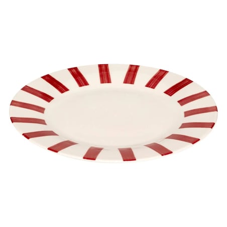 Komplet 6 talerzy obiadowych Cheri czerwone Ø26,8 cm