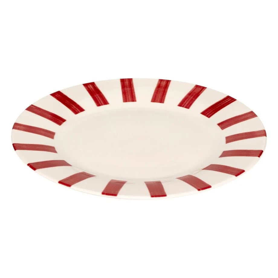 Komplet 6 talerzy obiadowych Cheri czerwone Ø26,8 cm