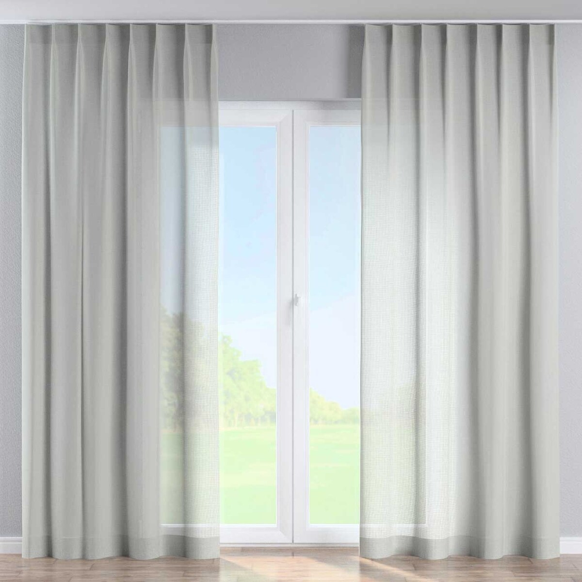 Zasłona na haczykach flex pojedynczych 130x245 prześwitujący, naturalny