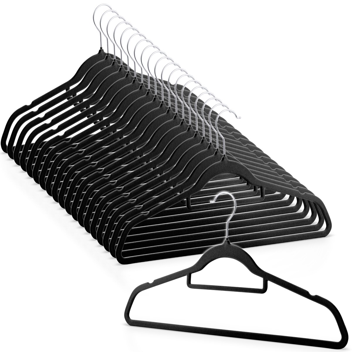 Wieszaki na ubrania welurowe do szafy zestaw 20szt. Massido