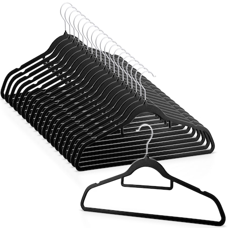 Wieszaki na ubrania welurowe do szafy zestaw 20szt. Massido