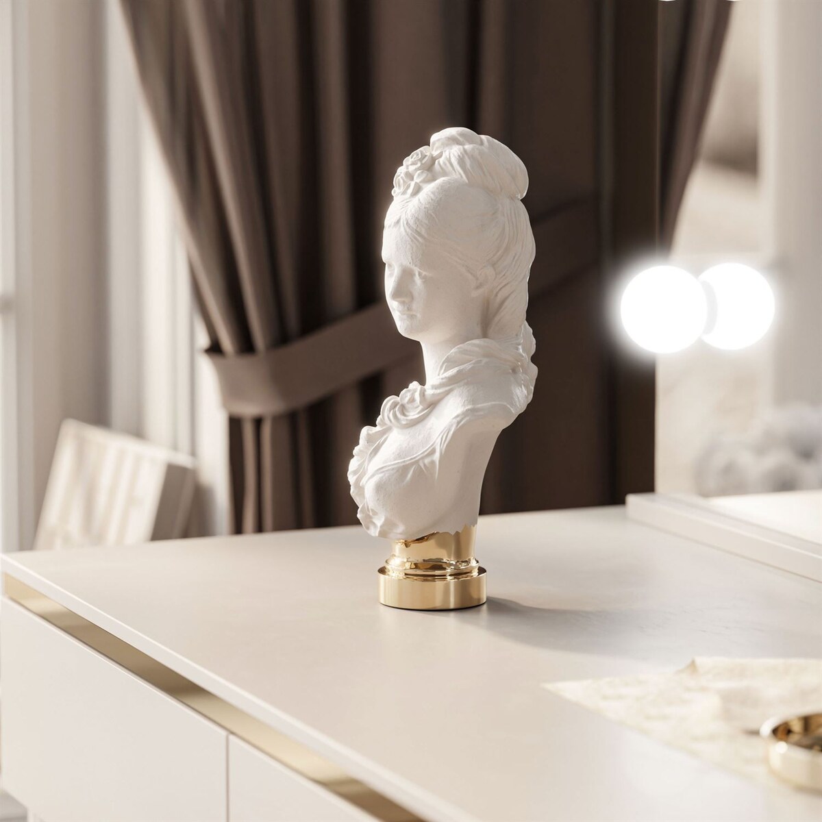 Toaletka AURORA II ELITE kaszmir z lustrem LED