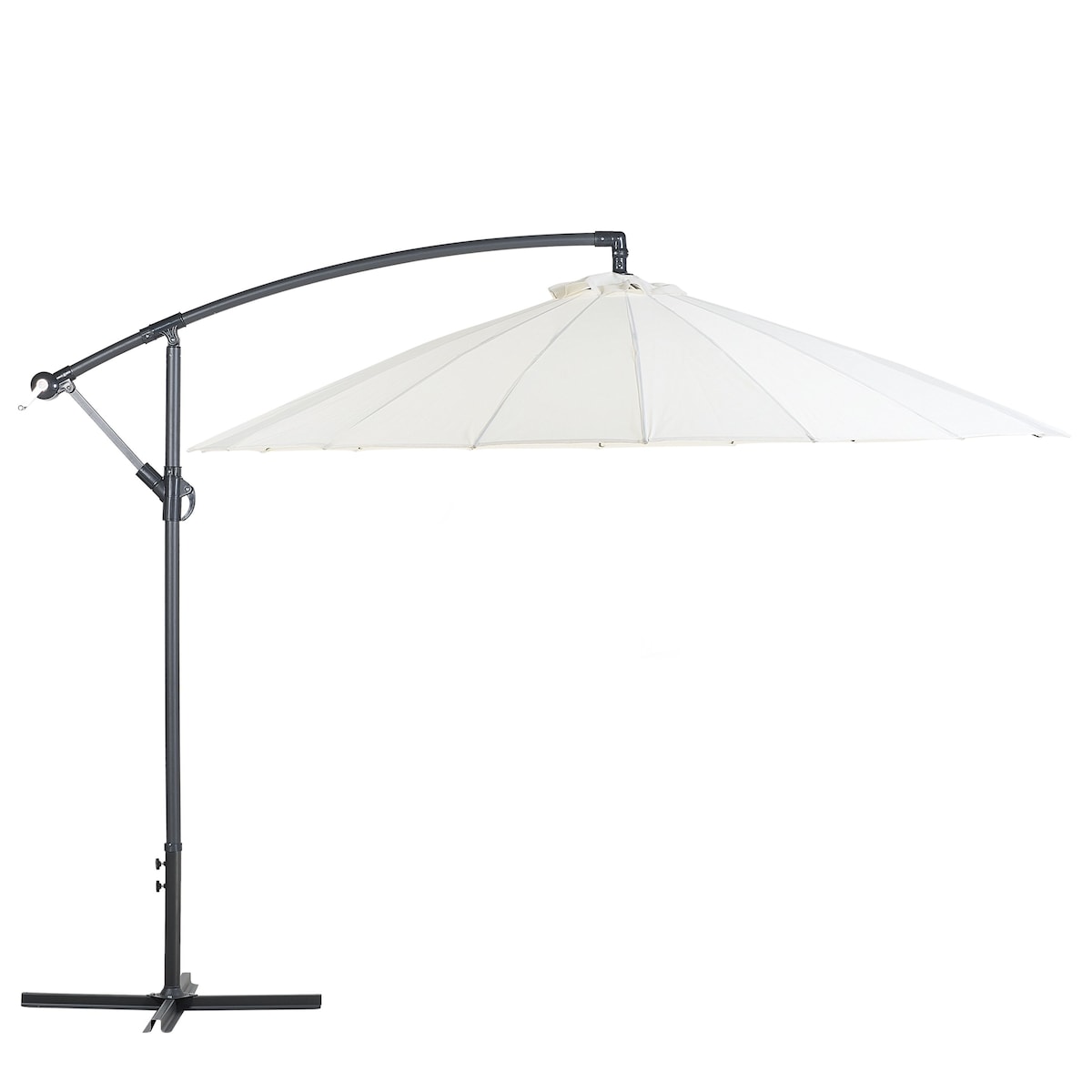 Parasol ogrodowy na wysięgniku 268 cm CALABRIA II Jasnobeżowy
