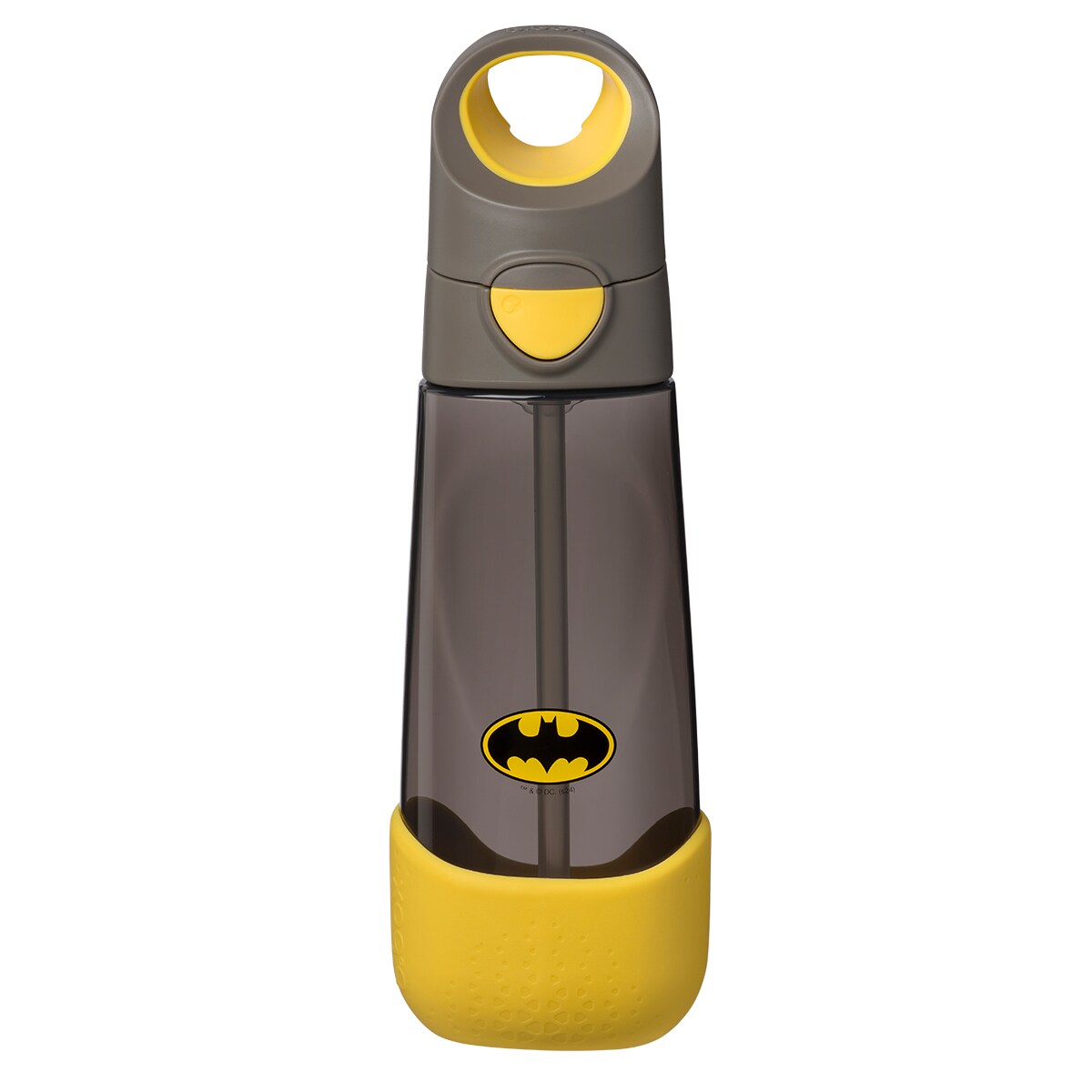Batman Bidon ze słomką dla dziecka do szkoły - butelka na wodę tritanowa 600 ml b.box