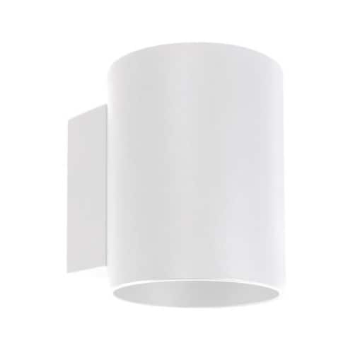 Kinkiet LAMPA ścienna SONIA 03958 Ideus okrągła OPRAWA metalowa tuba loft biała