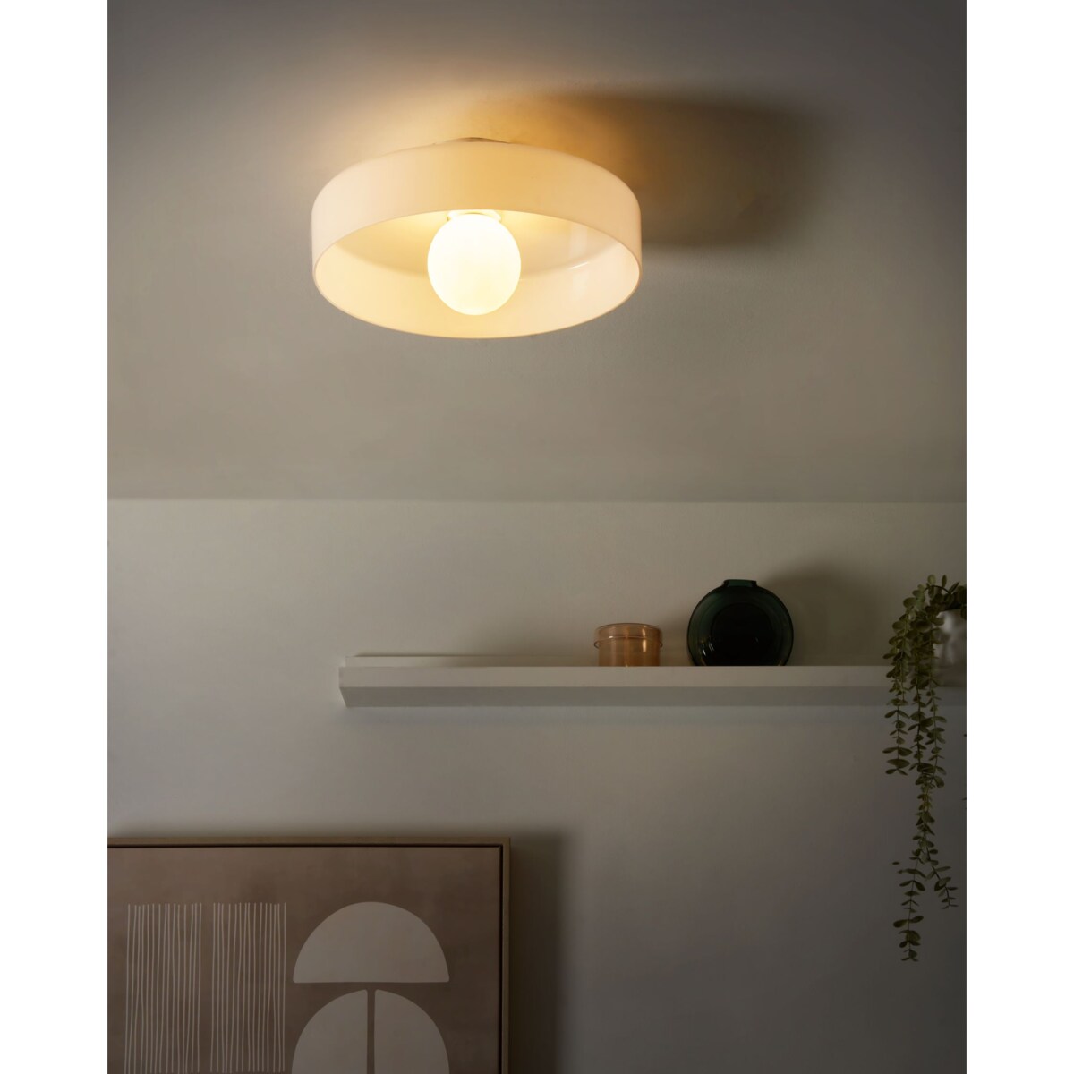 Lampa sufitowa LUGUSE Szkło Biały