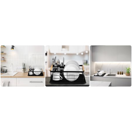 Suszarka do naczyń ociekacz stojąca tacka Massido + dozownik na płyn