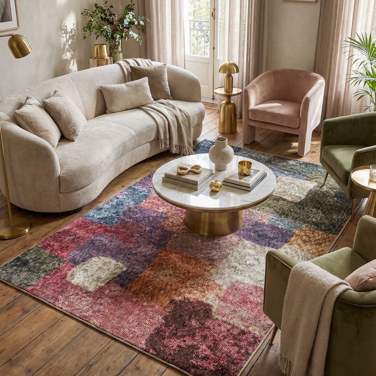 Dywan Arte 200x300 cm Nowoczesny Wielokolorowy