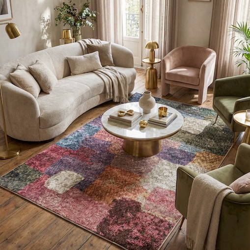 Dywan Arte 200x300 cm Nowoczesny Wielokolorowy