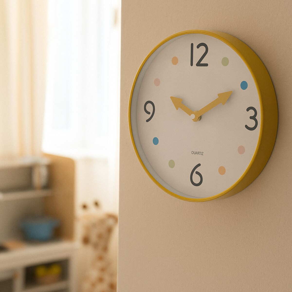 Zegar do pokoju dziecka SAFI, Ø 25 cm