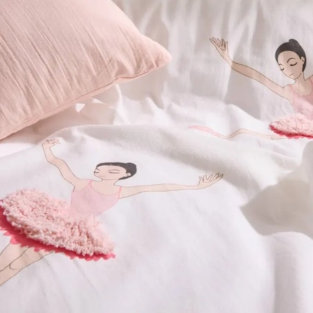 Komplet pościeli dziecięcej Ballet, różowy, 200 x 140 cm