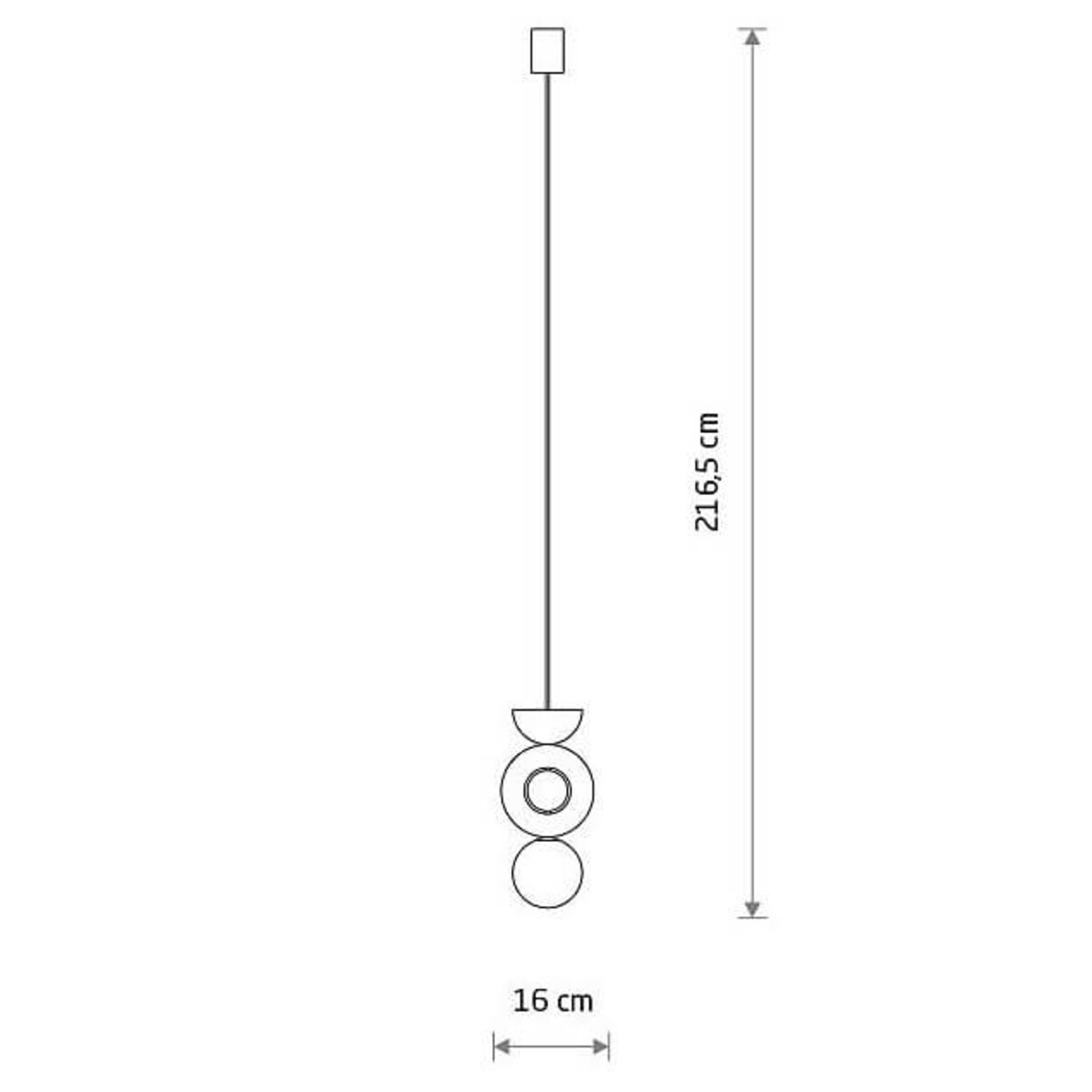 Wisząca drewniana lampa Drops 11174 Nowodvorski japandi okręgi drewniana szklana biała