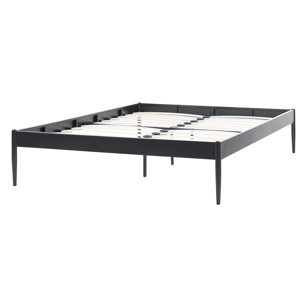 Łóżko metalowe 140 x 200 cm czarne VAURS