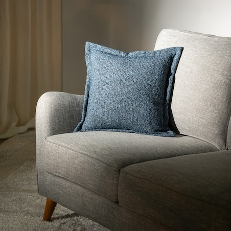 Poszewka Mona na poduszkę 45x45 niebiesko-granatowy melanż