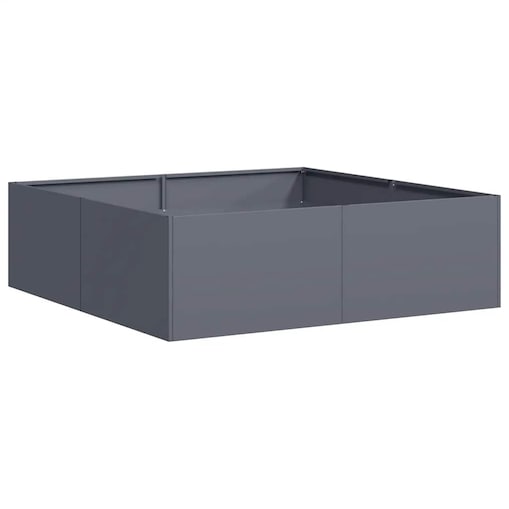 vidaXL Doniczka Antracyt 100x100x30 cm Stal