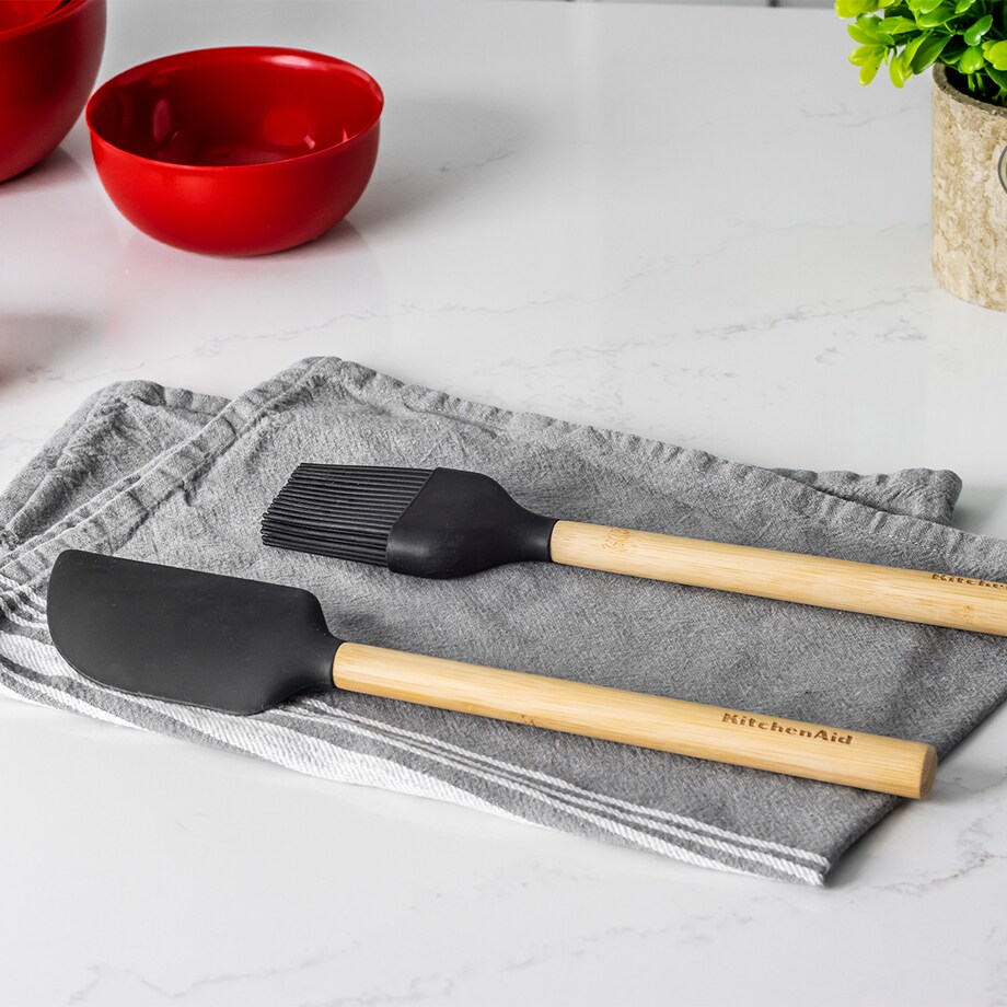 KitchenAid szpatuła silikonowa do miski CLASSIC Bamboo