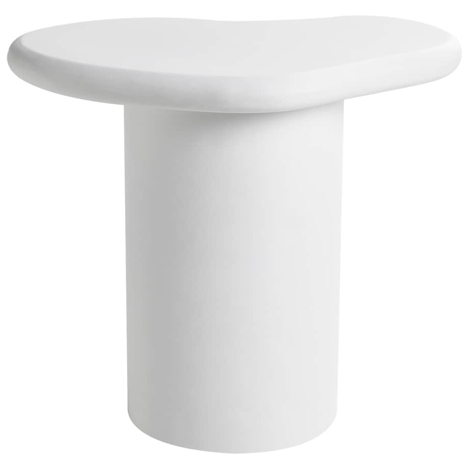 Stolik pomocniczy ARSOLI 43 cm 58 cm Złamana biel