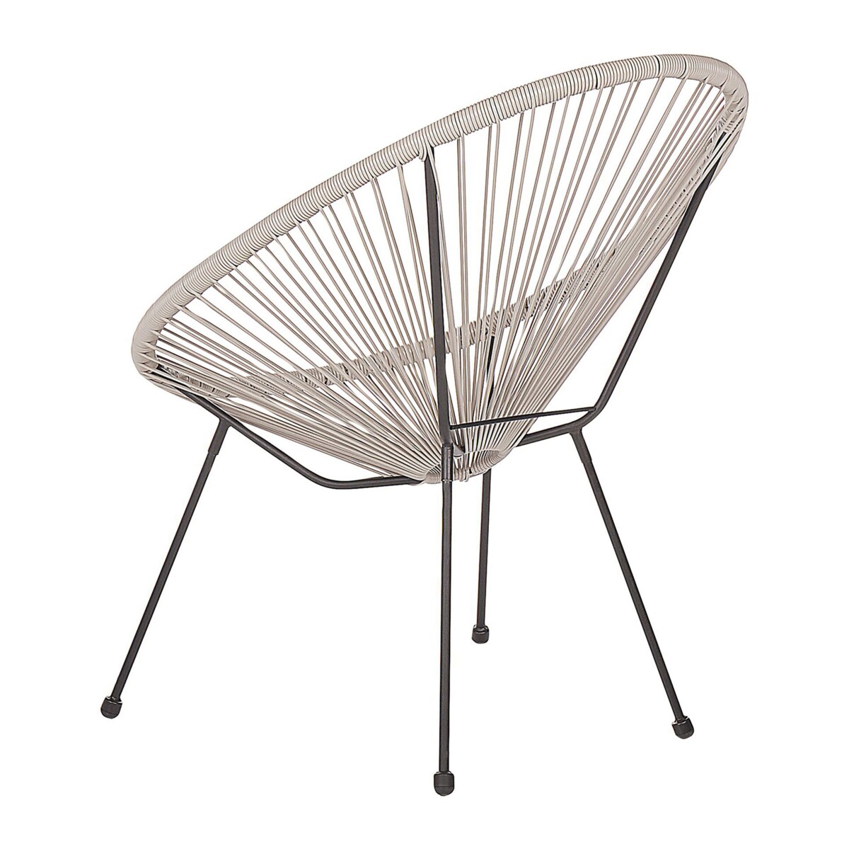 Krzesło z technorattanu jasnoszare ACAPULCO II