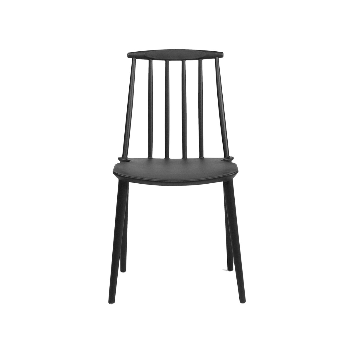 Zestaw 2 krzeseł do jadalni czarny VENTNOR