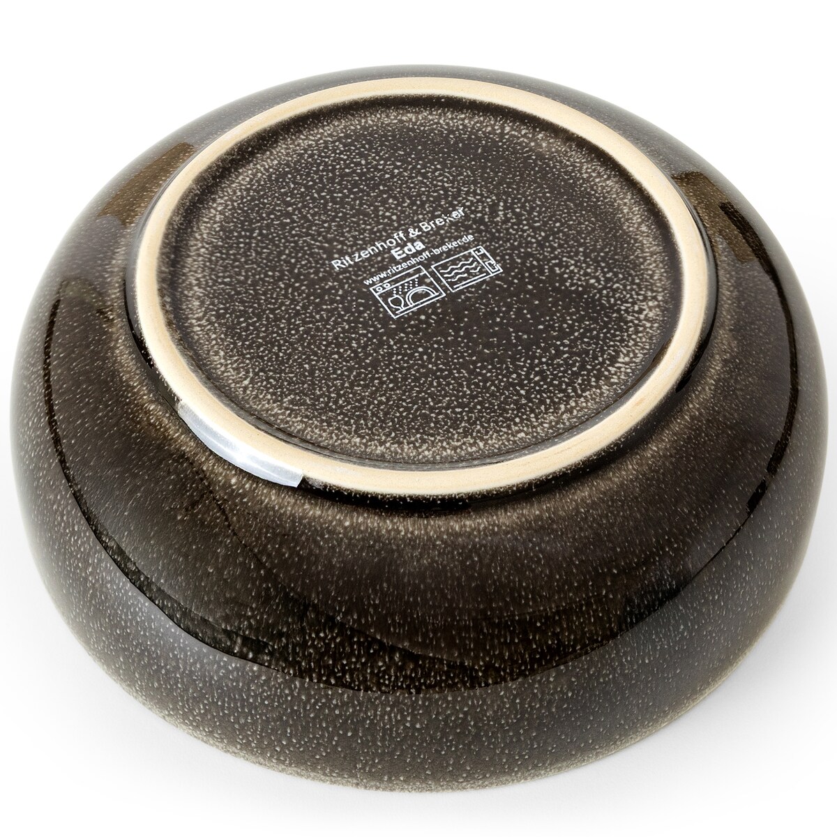 EDA Zestaw śniadaniowy 6 os. (18 el.), brązowy/szary/beżowy