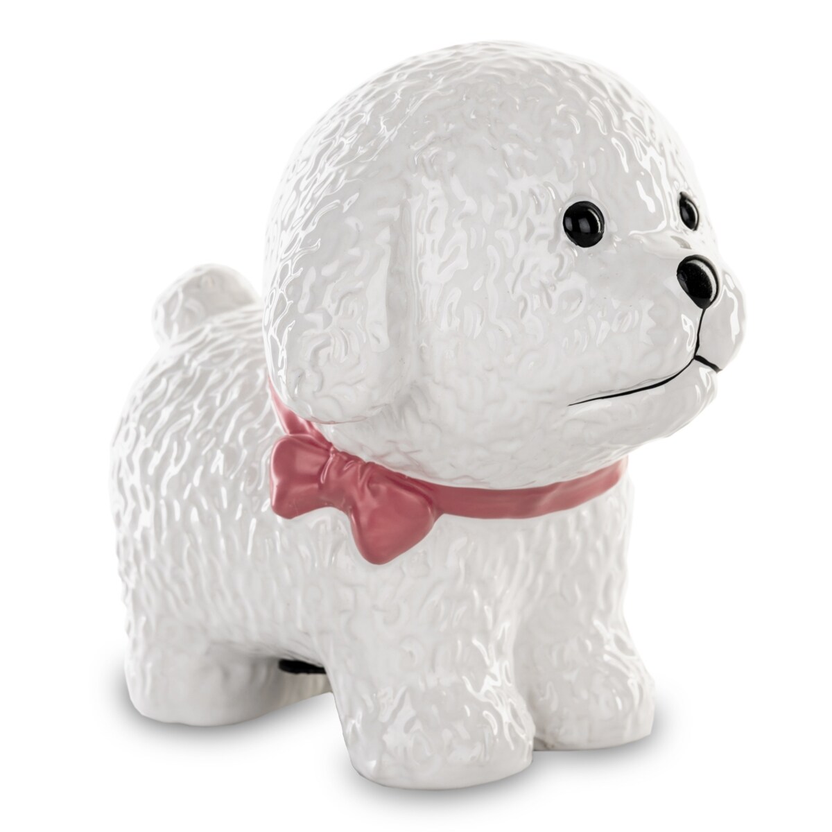 Skarbonka ceramiczna - 12,5x10x3,5 cm piesek LADY