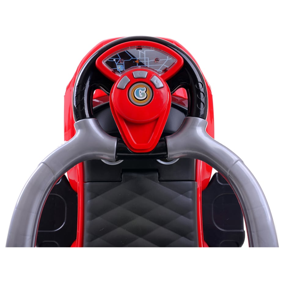 Jeździk FUNFIT KIDS czerwony samochodzik dla dzieci pchacz 3w1 do 27 kg