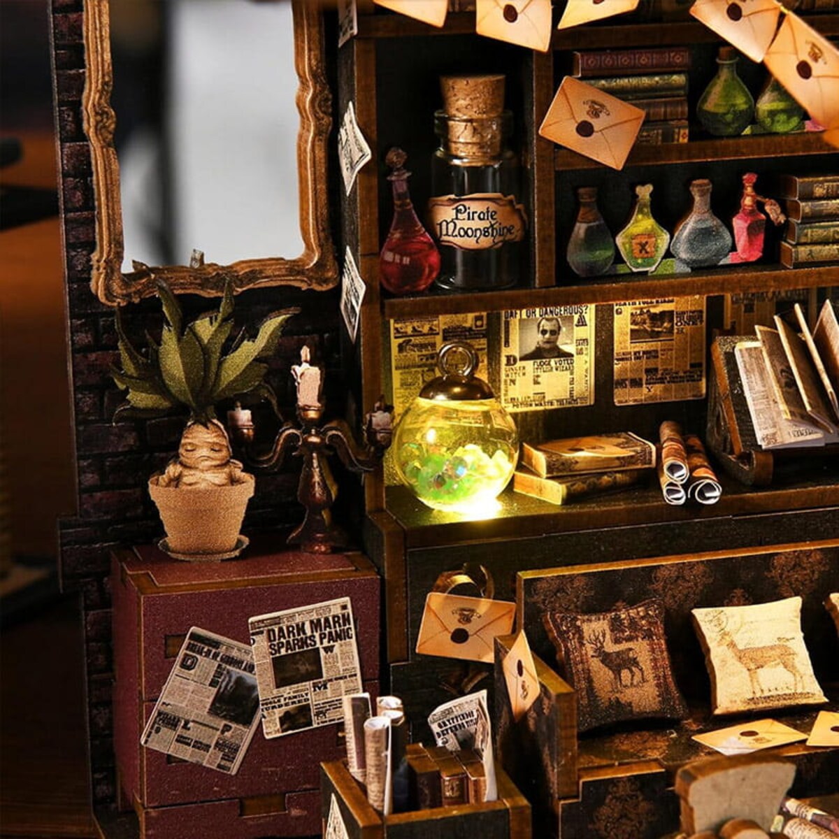 Miniaturowy domek Book Nook - Dom czarów - Aslowsnail