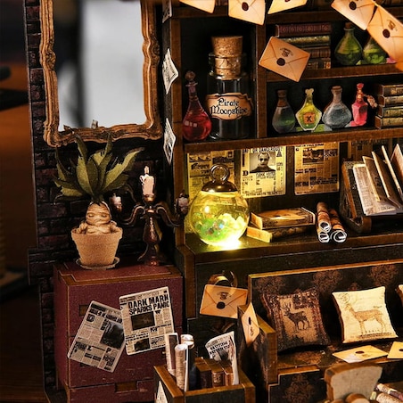 Miniaturowy domek Book Nook - Dom czarów - Aslowsnail