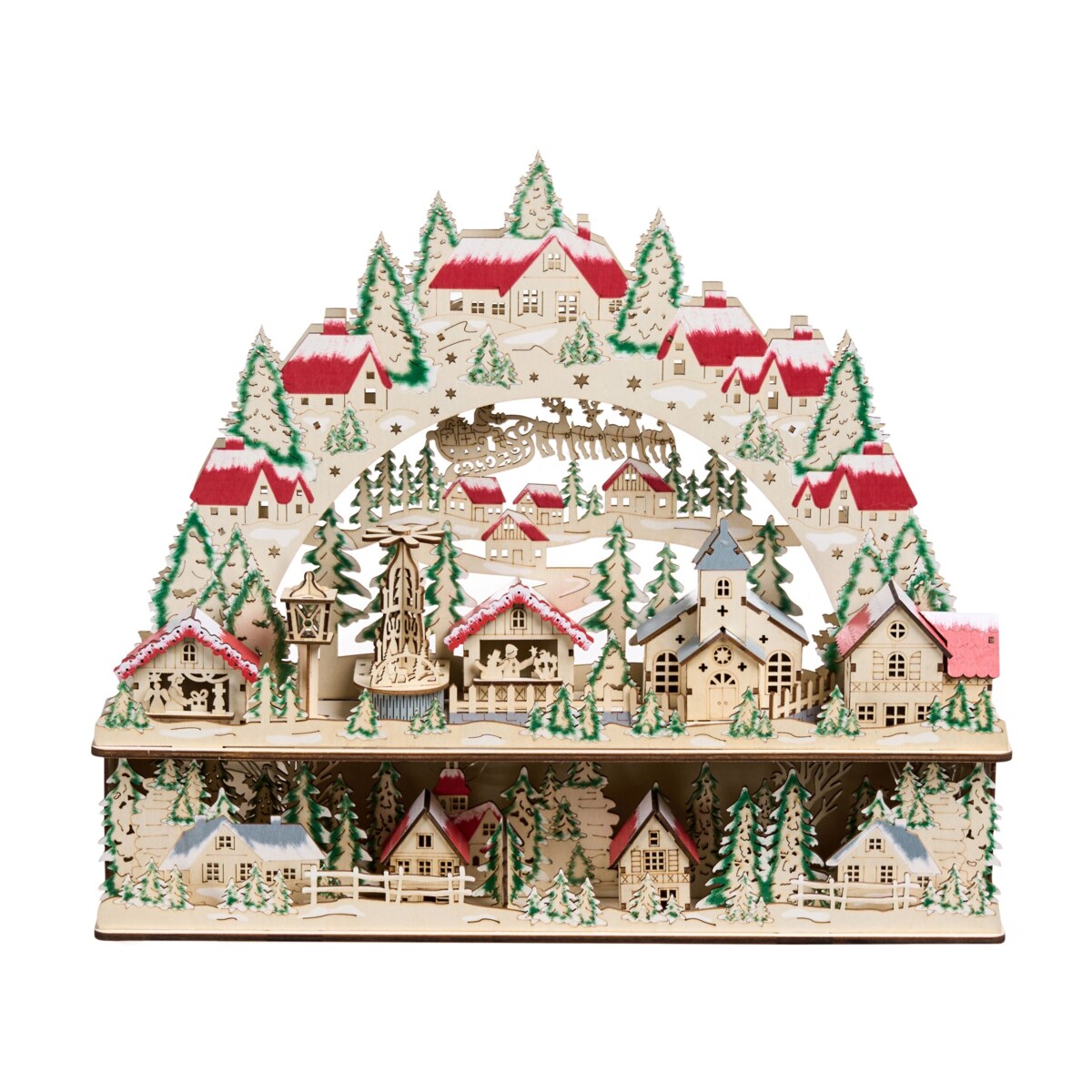 Dekoracja świąteczna LED BOLKESJO 39 cm Jasnobrązowy