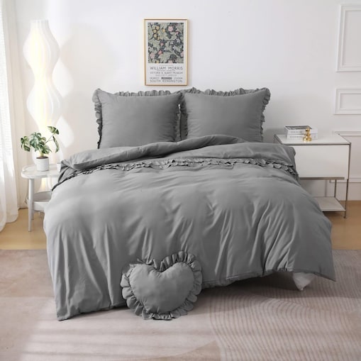 pościel "sweet heart" z poduszką serce 160x200 cm