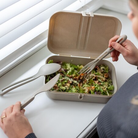 Zestaw sztućców KLIKK, sprytny sposób składania, 3 elementy, KOZIOL