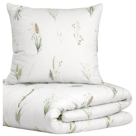 Pościel bawełniana 160x200 cm Kłosy Polne Białe wiosna