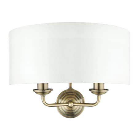 Oprawa ścienna Sorrento LA3727850-Q Laura Ashley do sypialni biała nikiel