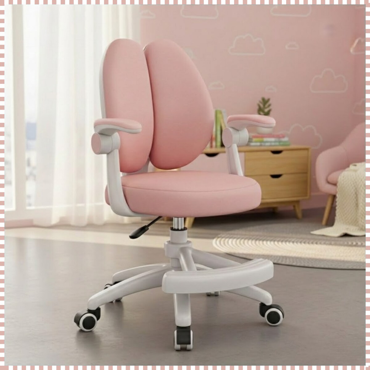 Fotel obrotowy biurowy do biurka krzesło dziecięce ergonomiczny młodzieżowy