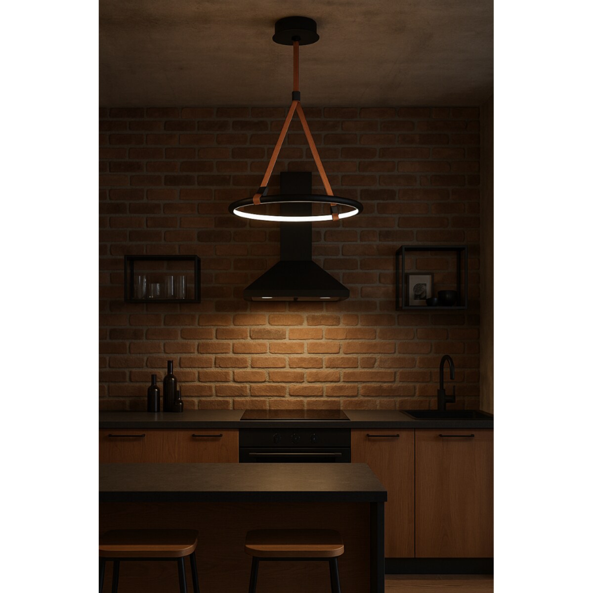 LAMPA WISZĄCA MIRESTA L CZARNA