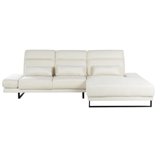 Narożnik IKAST Jasnobeżowy dla 4 osób Lewostronny