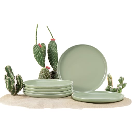 Konsimo VICTO Talerz deserowy 6szt., pistacjowy