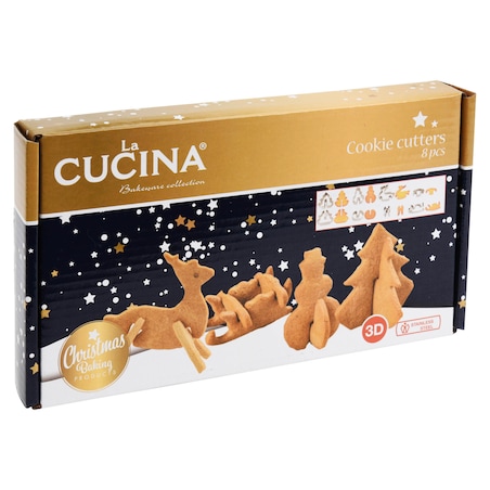 Wykrawacze Foremki Do Ciastek Pierników Świąteczne Boże Narodzenie 8 Sztuk