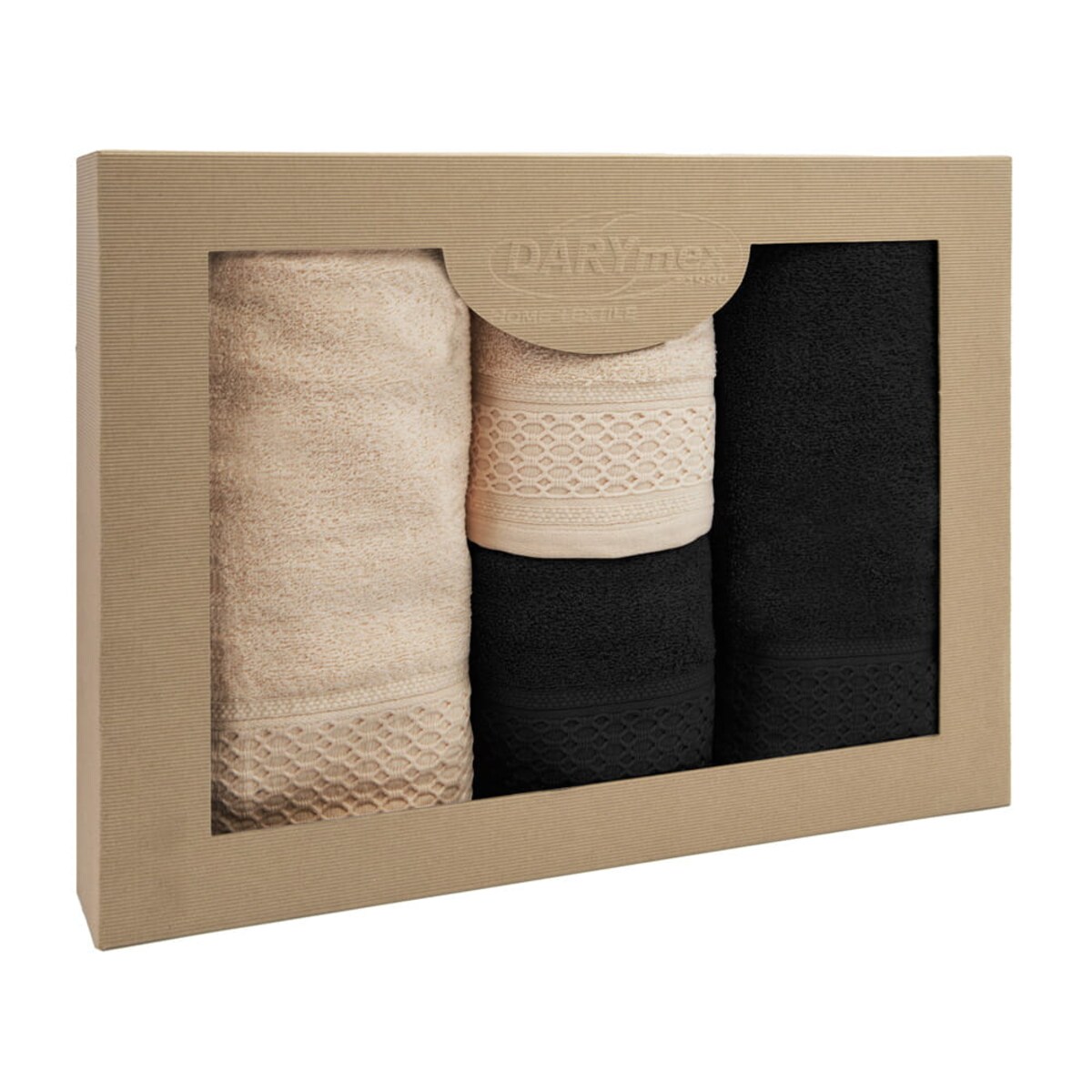 Darymex Komplet ręczników 4 szt. bawełna 100% Solano w eco pudełku 450 gsm