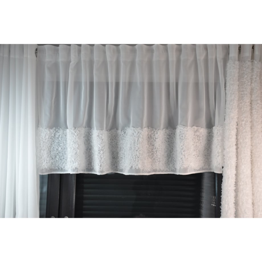 firana "lumiere 3D" z aplikacją 3d 200x70 | biała