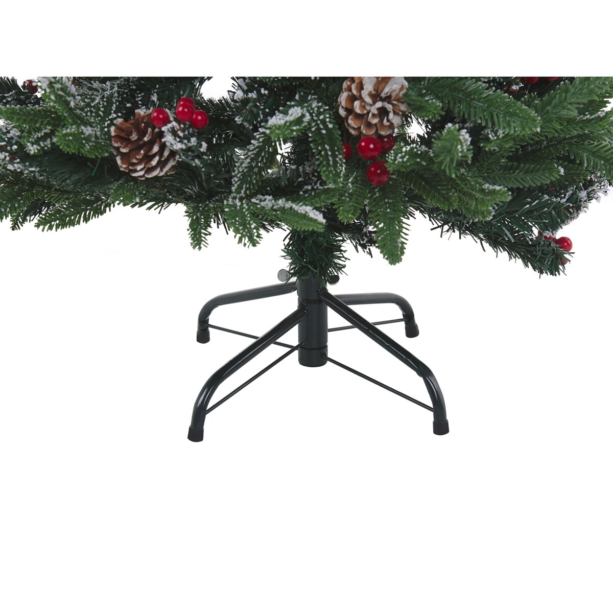 Ośnieżona sztuczna choinka 120 cm zielona DENALI