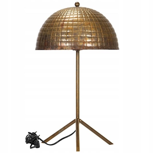 LAMPA STOŁOWA BIURKOWA NOCNA ZŁOTA LOFT BOHO E27 DEKORACJA OZDOBA DO DOMU