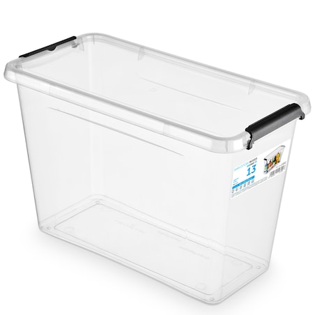 Pojemnik Plastikowy Pudełko Z Pokrywą Do Przechowywania Box Organizer 13L