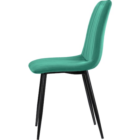 Krzesło tapicerowane do salonu jadalni klasyczne welurowe zielone