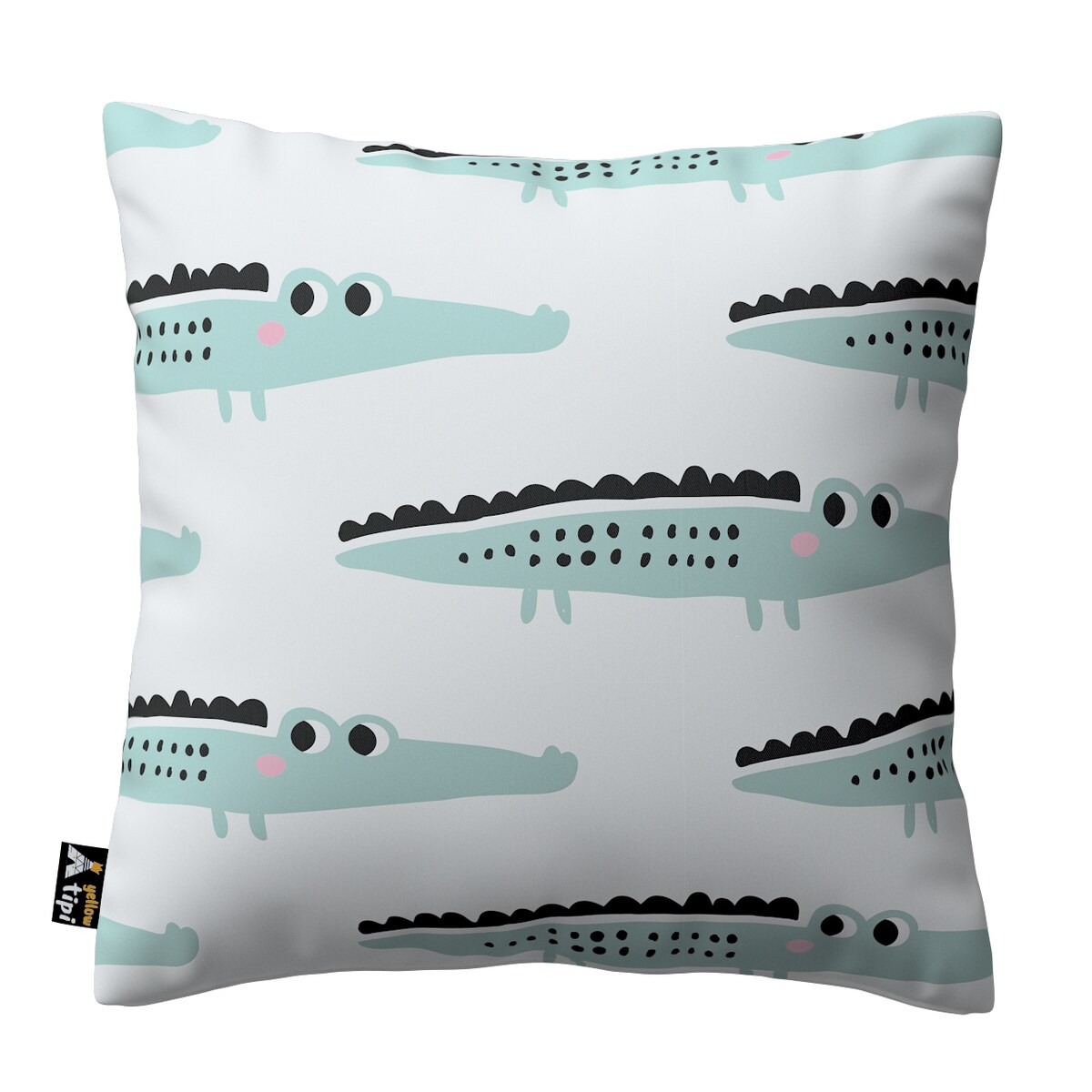 Poszewka Milly 50x50 ecru-zielony