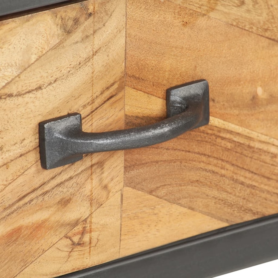 vidaXL Stolik konsola, 110 x 35 x 75 cm, lite drewno akacjowe