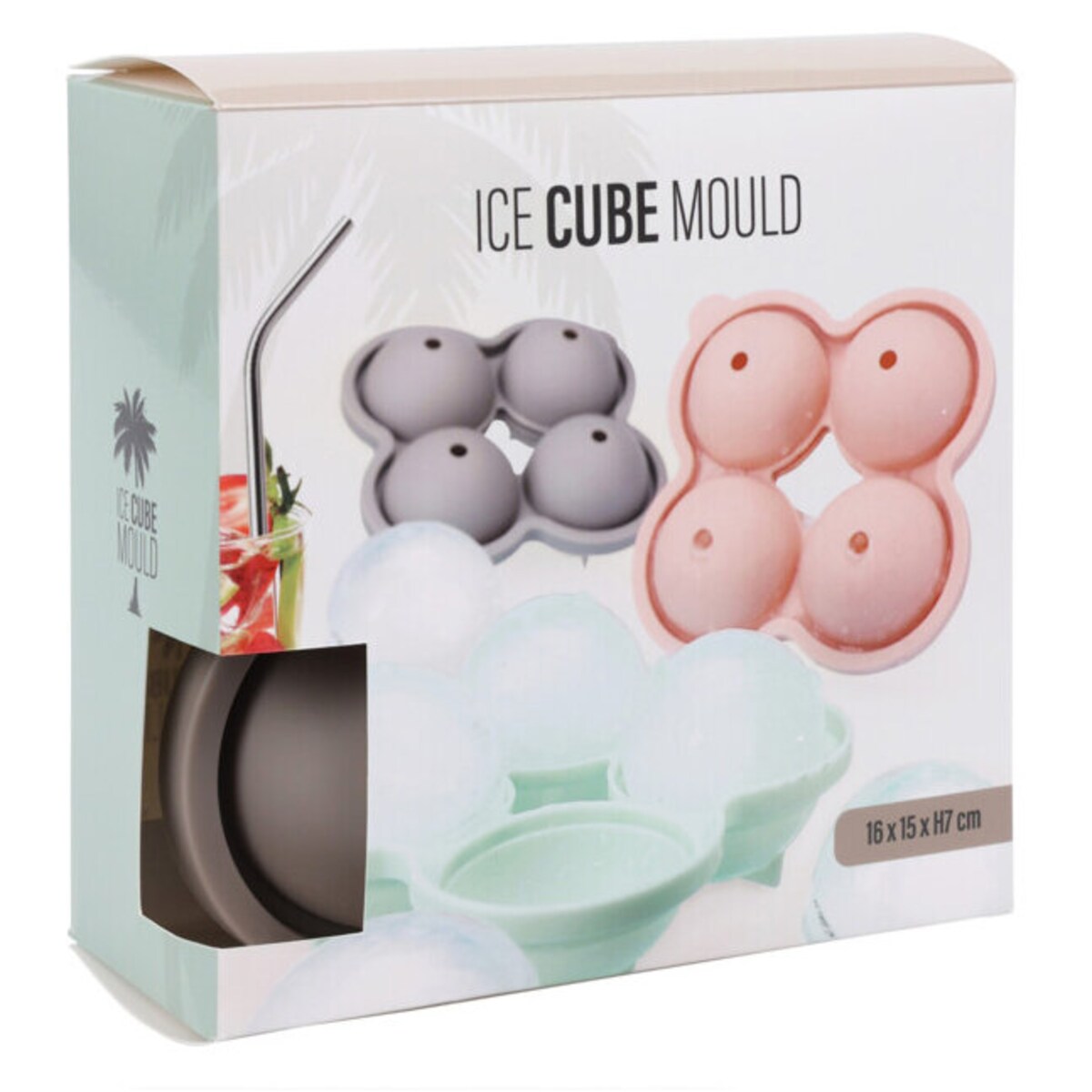 Foremka do lodu na 4 kule, Ø 7 cm