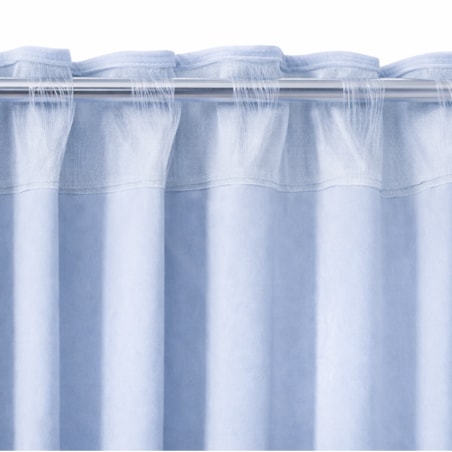 Zasłona welurowa Werona w kolorze baby blue 250 cm